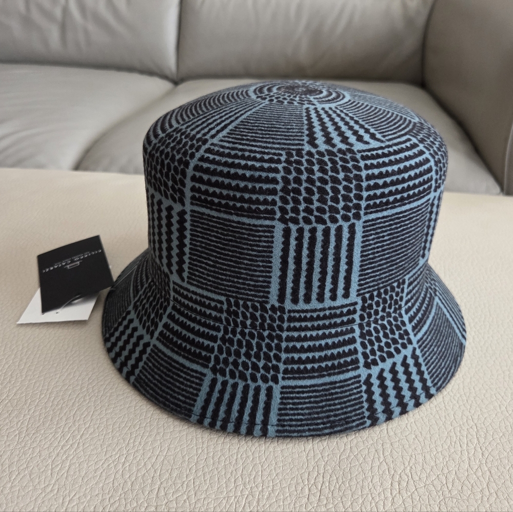 NWT - Filippo Catarzi Women's 100% Wool Felt Bucket Hat - Made In Italy